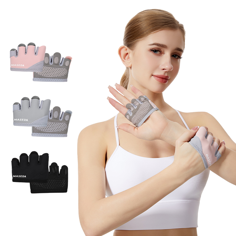 Yoga Fitness Usa - Bir çift Fitness Parmaksız Eldiven: Pilates