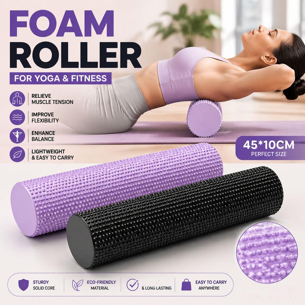 Yoga Fitness Roller - Fitness Masaj Köpük Rulosu Kamuflaj Desenli