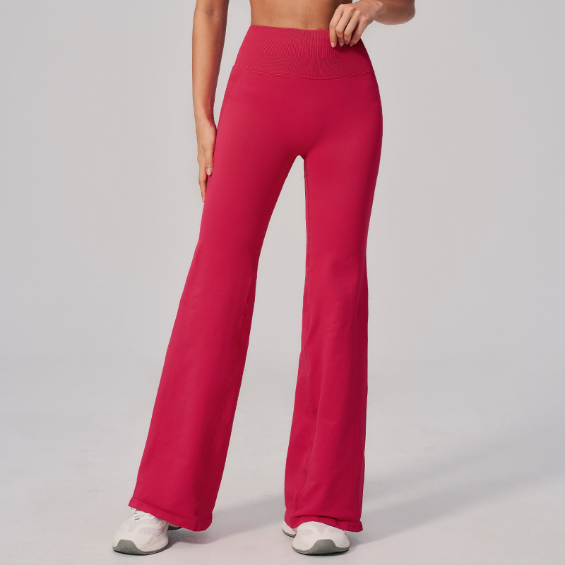 Yoga Fitness Leggings - Yoga Pantolonları Yüksek Bel Geniş Paça