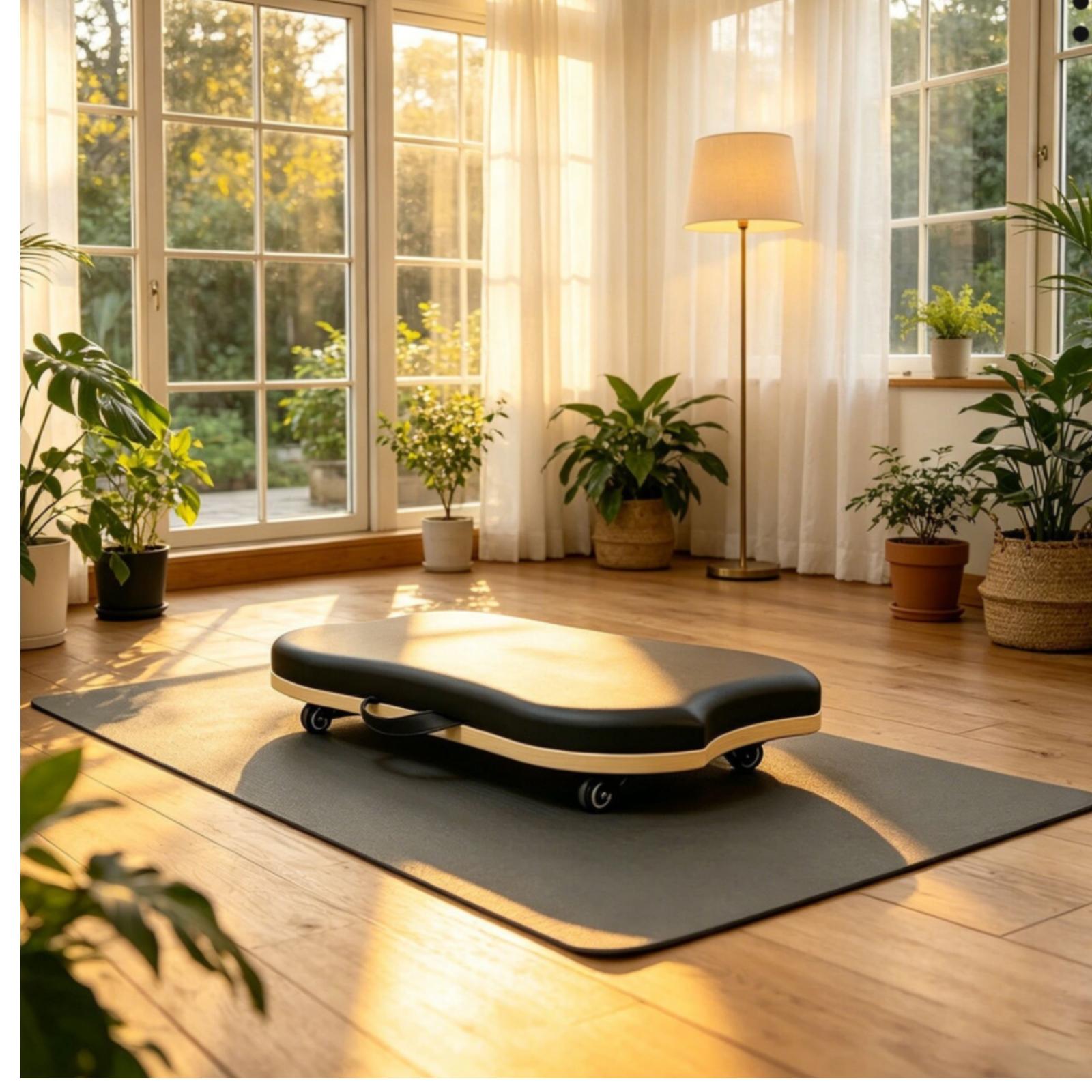 Balance Board Fitness - Pilates Denge Tahtası Ahşap Oval Denge