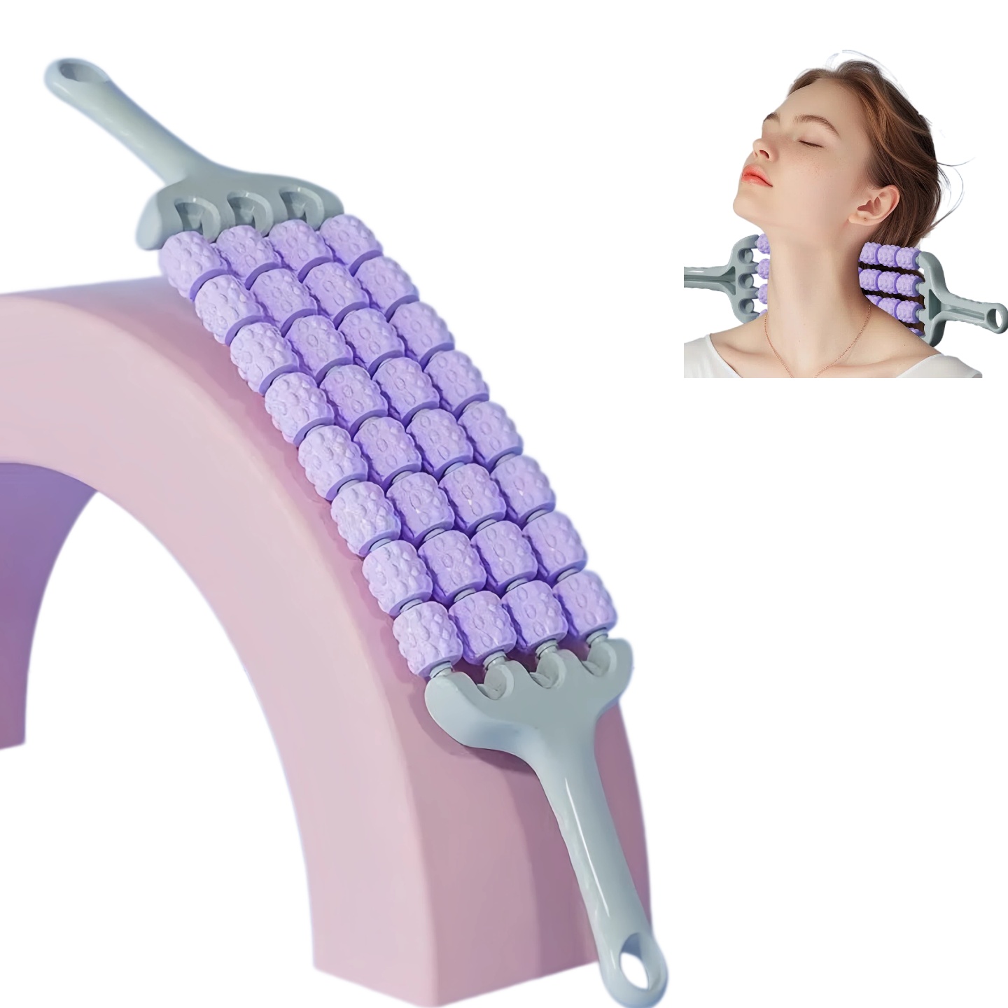 Yoga Fitness Roller - Yoga Masaj Aleti Vücut Sırt Masajı,