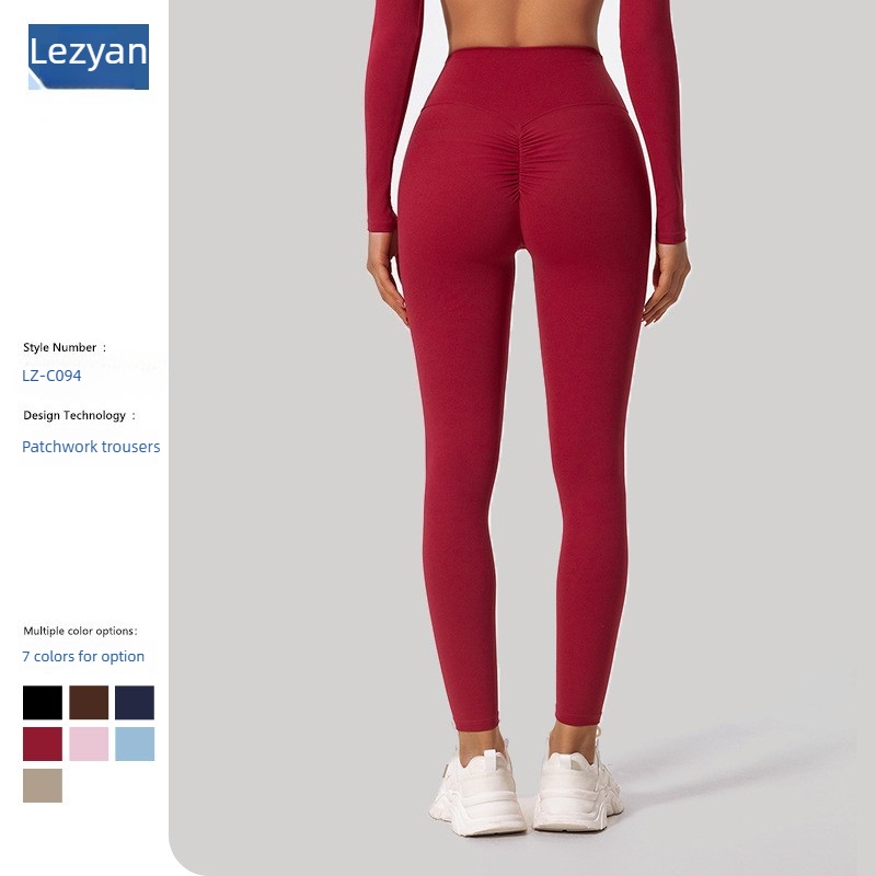 Yoga Fitness Leggings - Lezyan Grind Nefes Hızlı Kuruyan Göbek