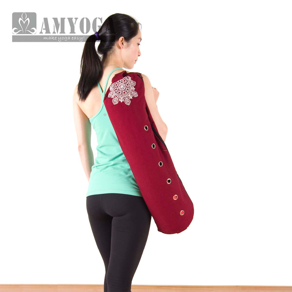 Yoga Fitness Usa - Kanvas Yoga Mat Çantası Tek Omuzlu
