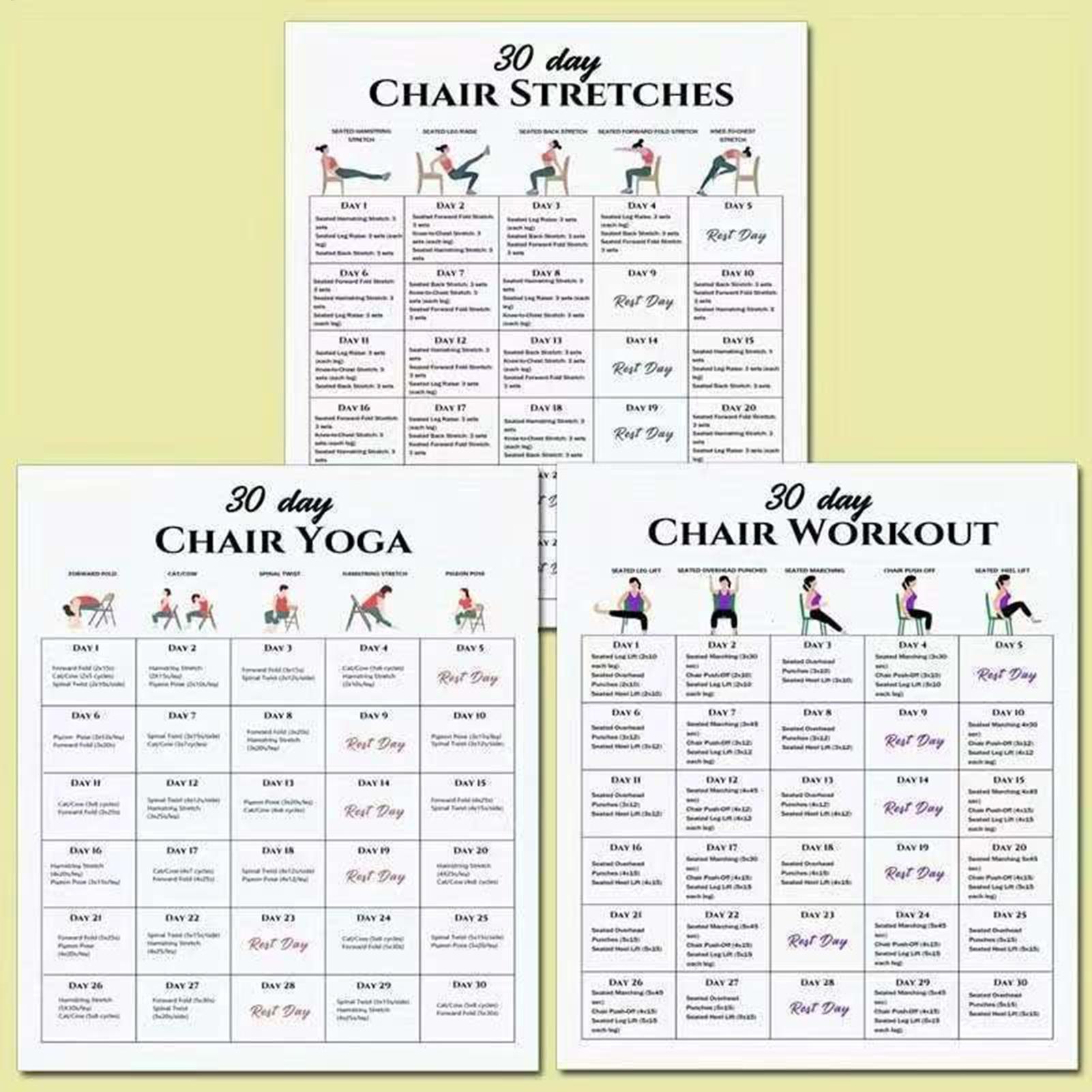 Yoga Fitness Wallpaper - 6 adet Fitness Posterleri Yaşlılar İçin