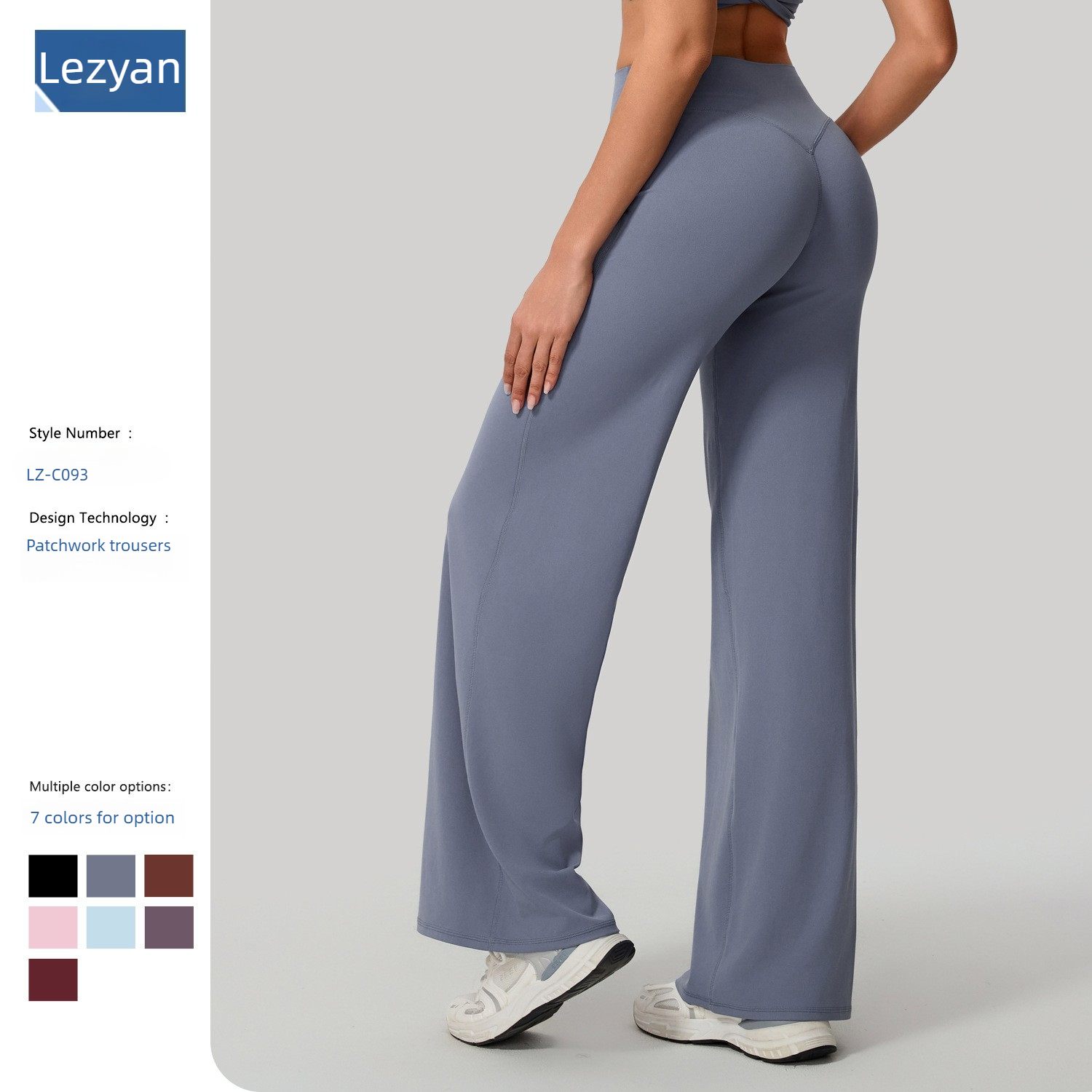 Yoga Fitness Leggings - Lezyan Gevşek Yumuşak Yoga Geniş Bacak