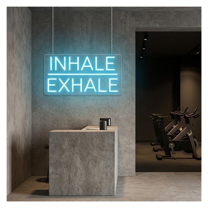 Nefes al Nefes ver Neon Tabela - Yoga Fitness Wallpaper incelemesi ve fiyatı