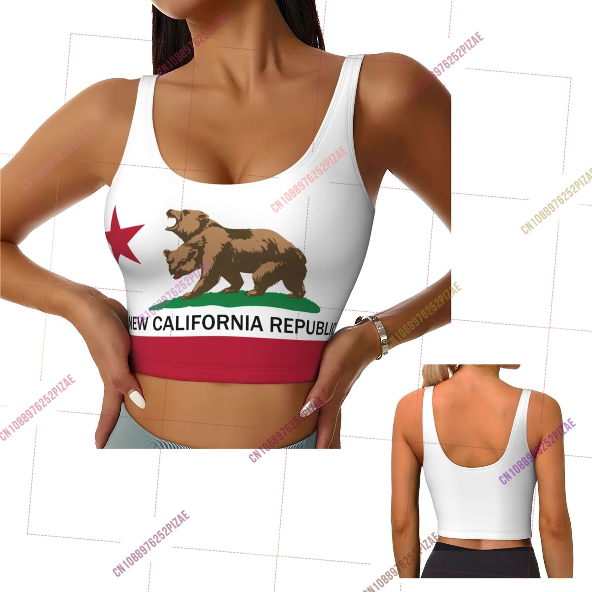 2026 Kaliforniya Bayrağı Kadın - Yoga Fitness California incelemesi ve fiyatı