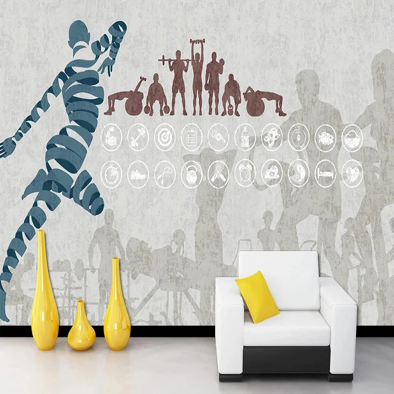 Özel Modern Spor Desen Duvar K - Yoga Fitness Wallpaper incelemesi ve fiyatı