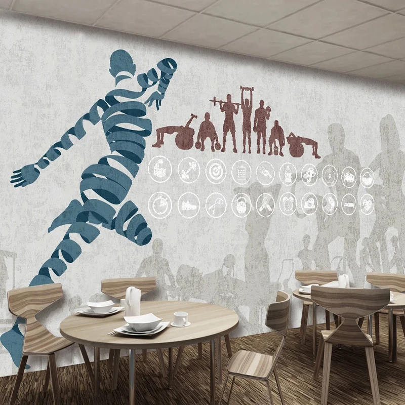 Özel Modern Spor Desen Duvar K - Yoga Fitness Wallpaper incelemesi ve fiyatı