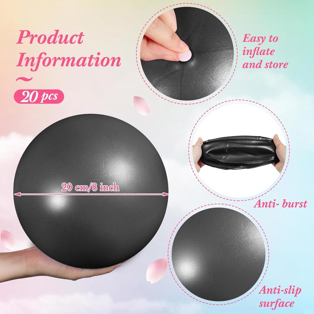 20 Adet 9 İnç Mini Yoga Topu S - Yoga Fitness At Home incelemesi ve fiyatı