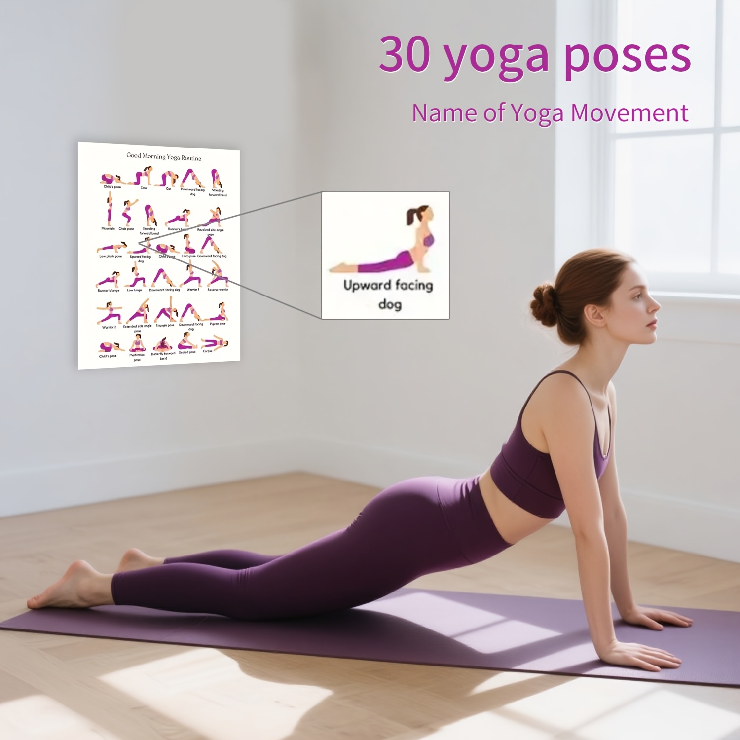 Yoga Pratik Posteri, İç Mekan  - Yoga Fitness Wallpaper incelemesi ve fiyatı