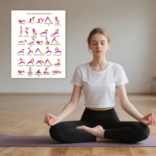 Yoga Pratik Posteri, İç Mekan  - Yoga Fitness Wallpaper incelemesi ve fiyatı