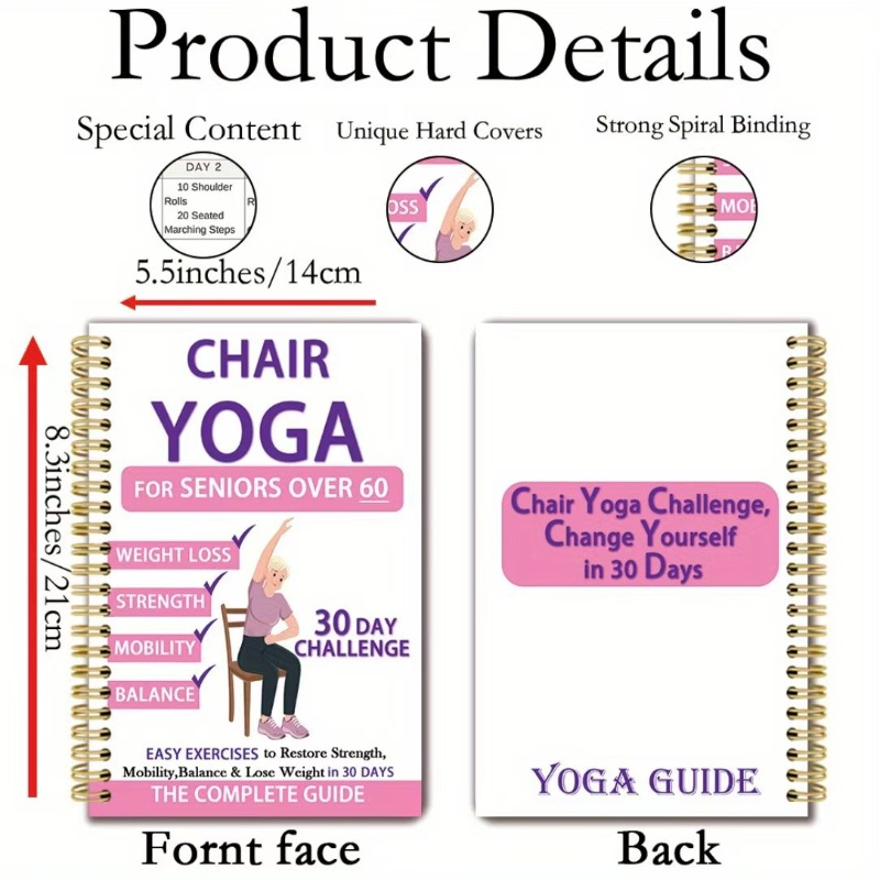 Yaşlılar için Sandalye Yoga Eg - Yoga Fitness Journal incelemesi ve fiyatı