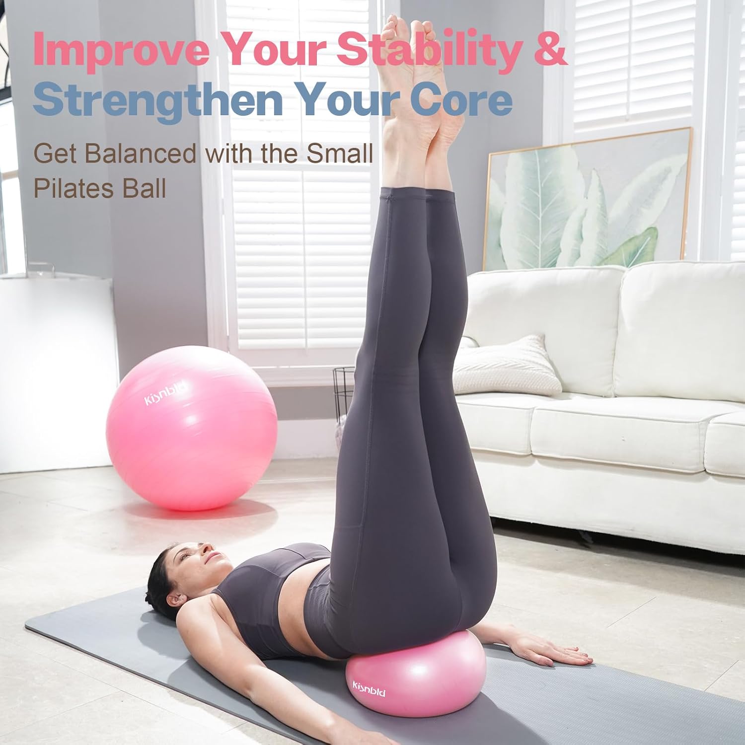 Küçük Egzersiz Topu, 9 İnç Min - Yoga Fitness At Home incelemesi ve fiyatı